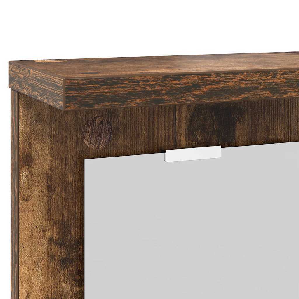 Wandmontierter Kleiderständer Räuchereiche 85 x 10 x 45 cm