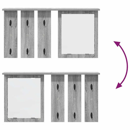 Wandmontierter Kleiderständer Grau Sonoma 85 x 10 x 45 cm
