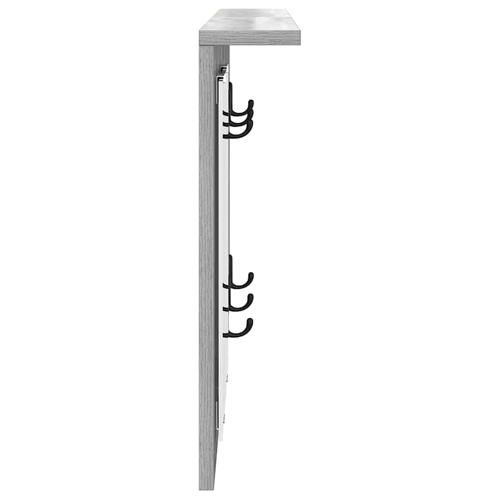 Wandmontierter Kleiderständer Grau Sonoma 85 x 10 x 45 cm