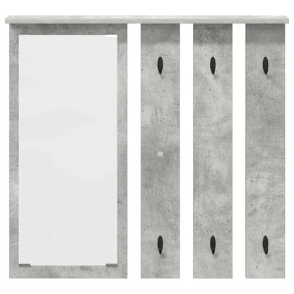 Wandmontierter Kleiderständer Betongrau 84 x 10 x 80 cm