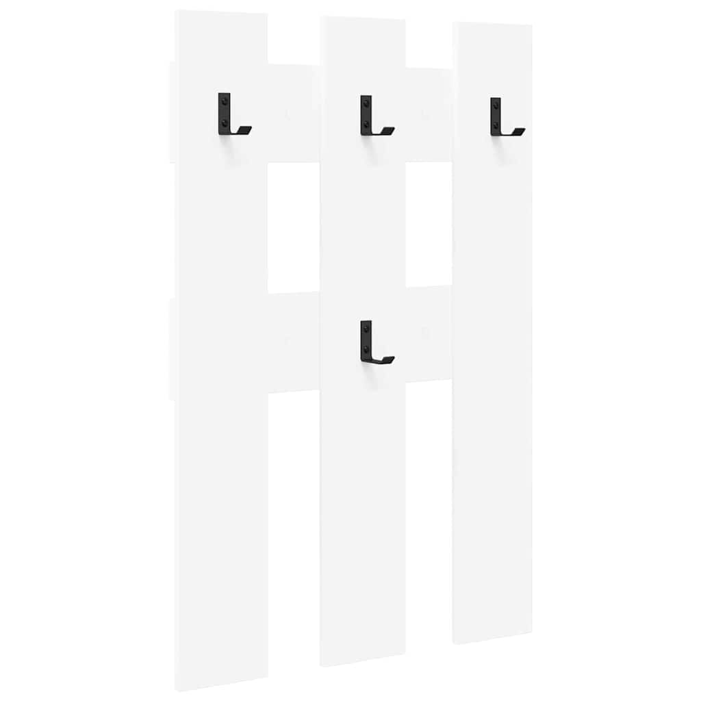 Wandmontierter Kleiderständer Wandmontiert Weiß 65 x 3 x 100 cm