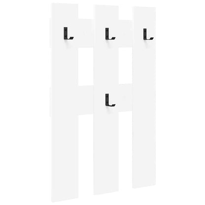 Wandmontierter Kleiderständer Wandmontiert Weiß 65 x 3 x 100 cm