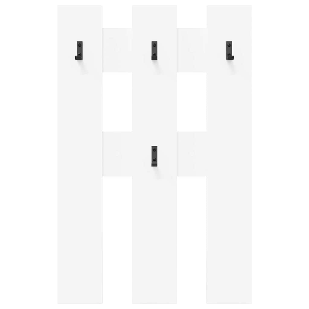 Wandmontierter Kleiderständer Wandmontiert Weiß 65 x 3 x 100 cm