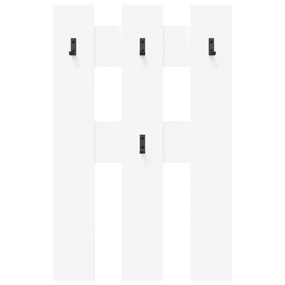 Wandmontierter Kleiderständer Wandmontiert Weiß 65 x 3 x 100 cm