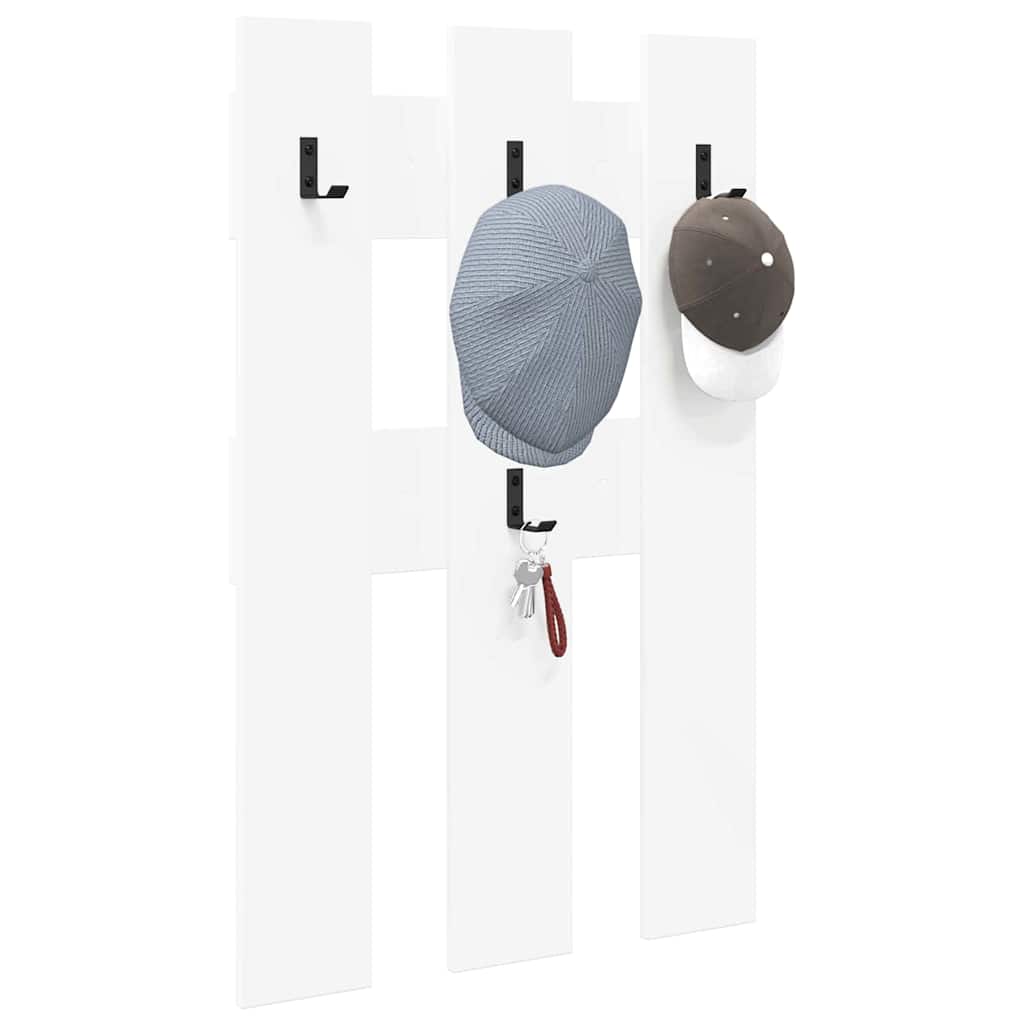 Wandmontierter Kleiderständer Wandmontiert Weiß 65 x 3 x 100 cm