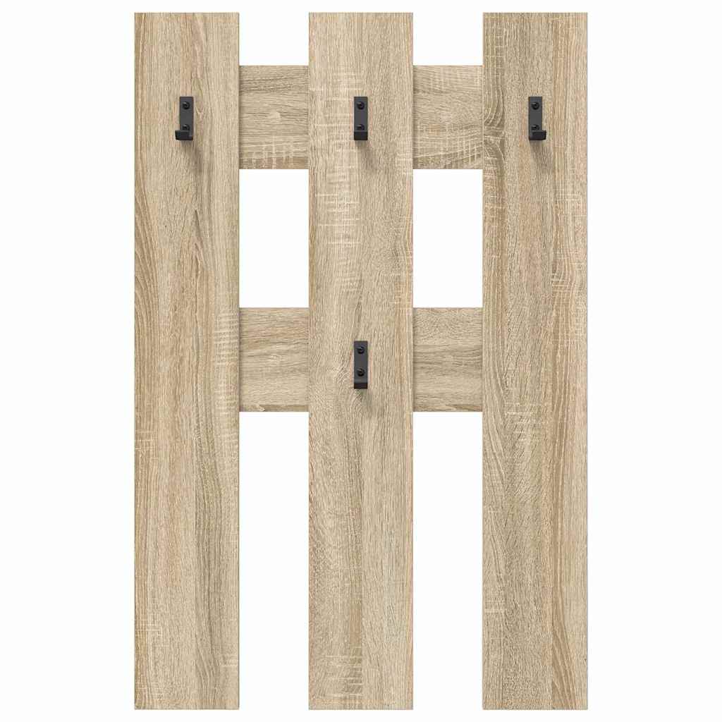 Wandmontierter Kleiderständer Sonoma-Eiche 65 x 3 x 100 cm