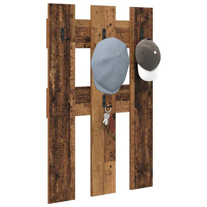 Wandmontierter Kleiderständer Altholz 65 x 3 x 100 cm