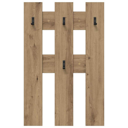 Wandmontierter Kleiderständer Artisan-Eiche 65 x 3 x 100 cm