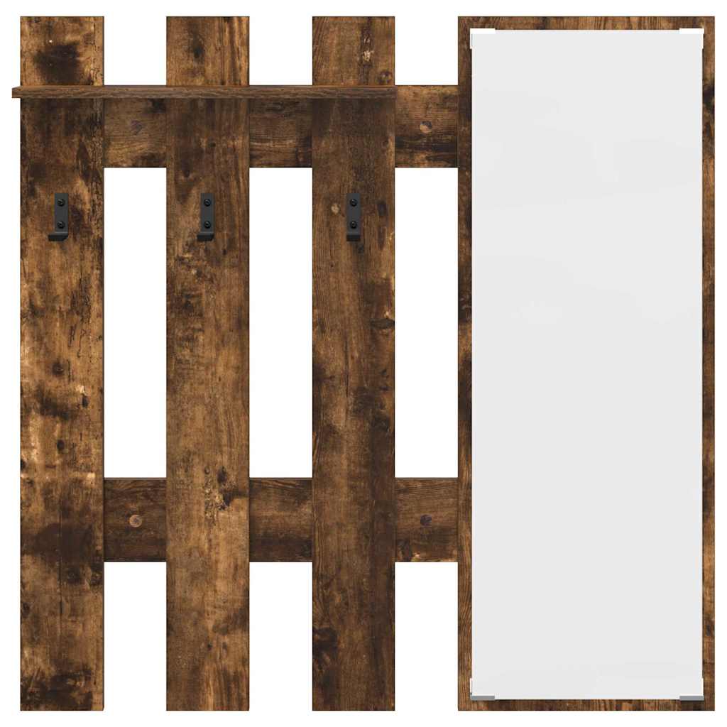 Wandmontierter Kleiderständer Rauch-Eiche 100 x 10 x 100 cm