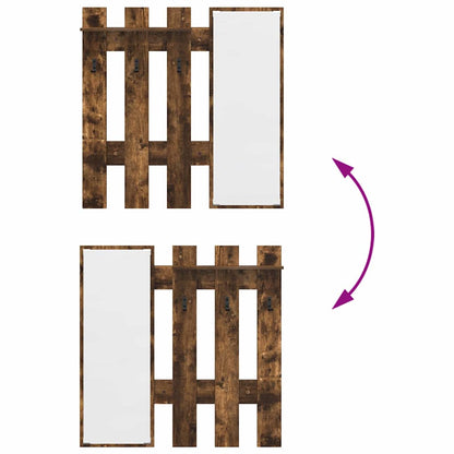 Wandmontierter Kleiderständer Rauch-Eiche 100 x 10 x 100 cm
