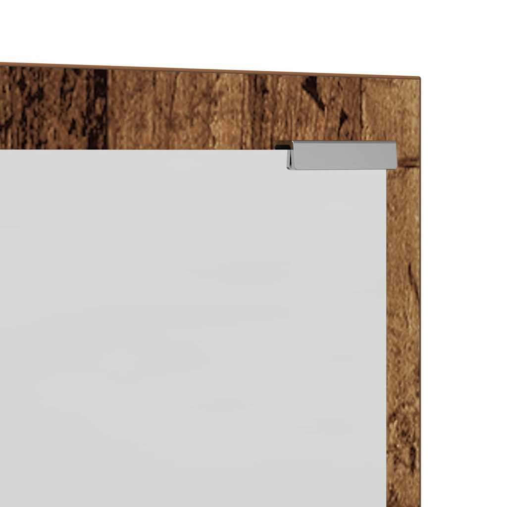 Wandmontierter Kleiderständer Altes Holz 100 x 10 x 100 cm