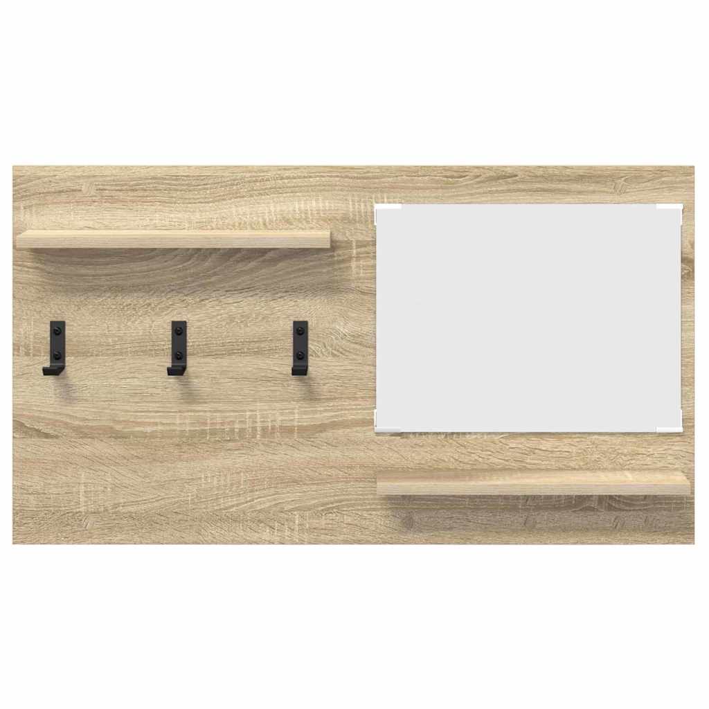 Wandmontierter Kleiderständer Sonoma-Eiche 90 x 10 x 50 cm