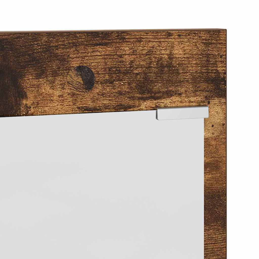 Wandmontierter Kleiderständer Räuchereiche 90 x 10 x 50 cm