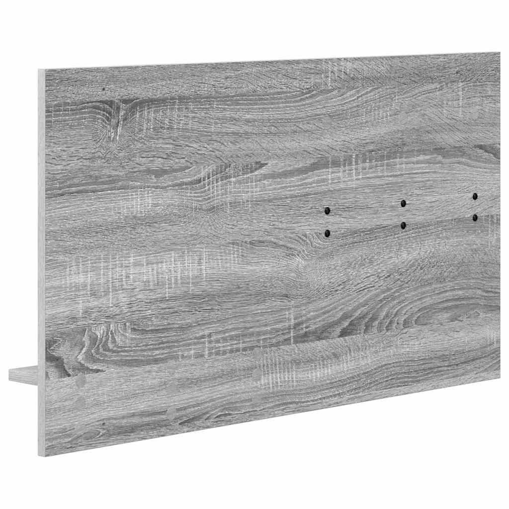 Wandmontierter Kleiderständer Grau Sonoma 90 x 10 x 50 cm