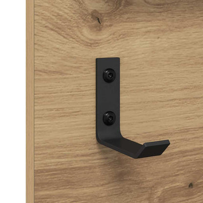 Wandmontierter Kleiderständer Artisan-Eiche 90 x 10 x 50 cm