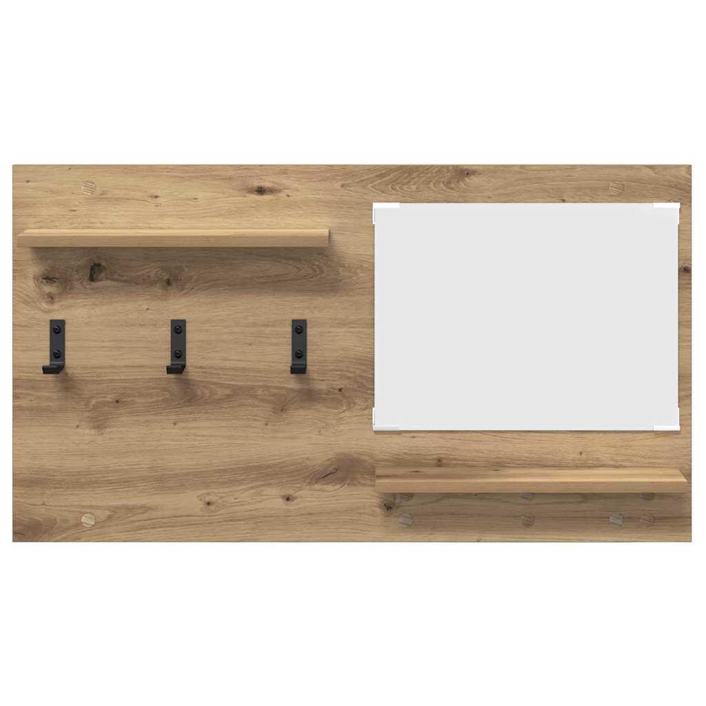 Wandmontierter Kleiderständer Artisan-Eiche 90 x 10 x 50 cm