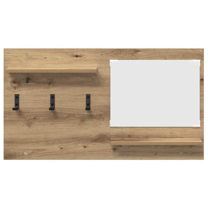 Wandmontierter Kleiderständer Artisan-Eiche 90 x 10 x 50 cm