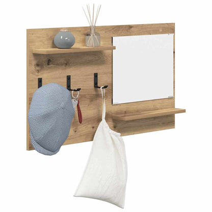 Wandmontierter Kleiderständer Artisan-Eiche 90 x 10 x 50 cm