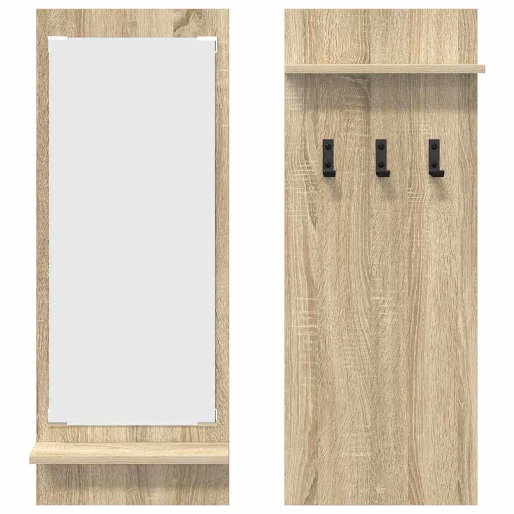 Wandmontierter Kleiderständer Sonoma Eiche 70 x 10 x 90 cm