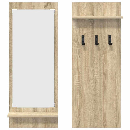 Wandmontierter Kleiderständer Sonoma Eiche 70 x 10 x 90 cm