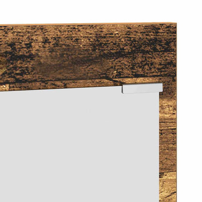 Wandmontierter Kleiderständer mit Regal Altholz 70 x 10 x 90 cm