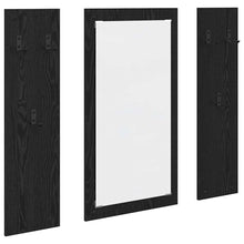 Wandmontierter Kleiderständer Schwarze Eiche 96 x 1.5 x 90 cm