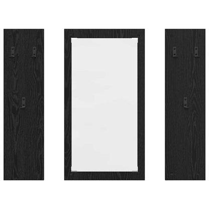 Wandmontierter Kleiderständer Schwarze Eiche 96 x 1.5 x 90 cm