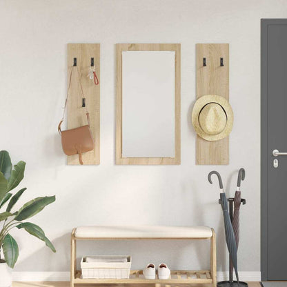 Wandmontierter Kleiderständer Sonoma Eiche 96 x 1.5 x 90 cm