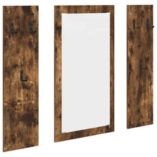 Wandmontierter Kleiderständer Räuchereiche 96 x 1.5 x 90 cm