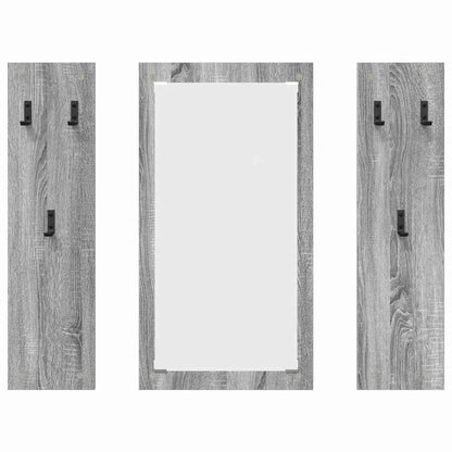 Wandmontierter Kleiderständer Grau Sonoma 96 x 1.5 x 90 cm