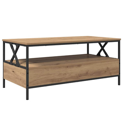 Couchtisch Eiche handwerklich 100 x 51 x 45 cm Holzwerkstoff