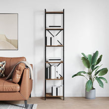 Bücherregal Räuchereiche 40 x 30 x 188 cm Holzwerkstoff