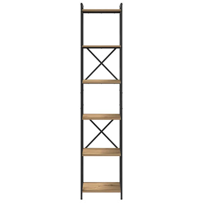 Bücherregal Artisan-Eiche 40 x 30 x 188 cm Holzwerkstoff