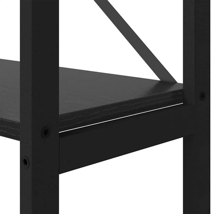 Bücherregal Schwarz Eichen-Optik 40 x 30 x 153 cm Holzwerkstoff