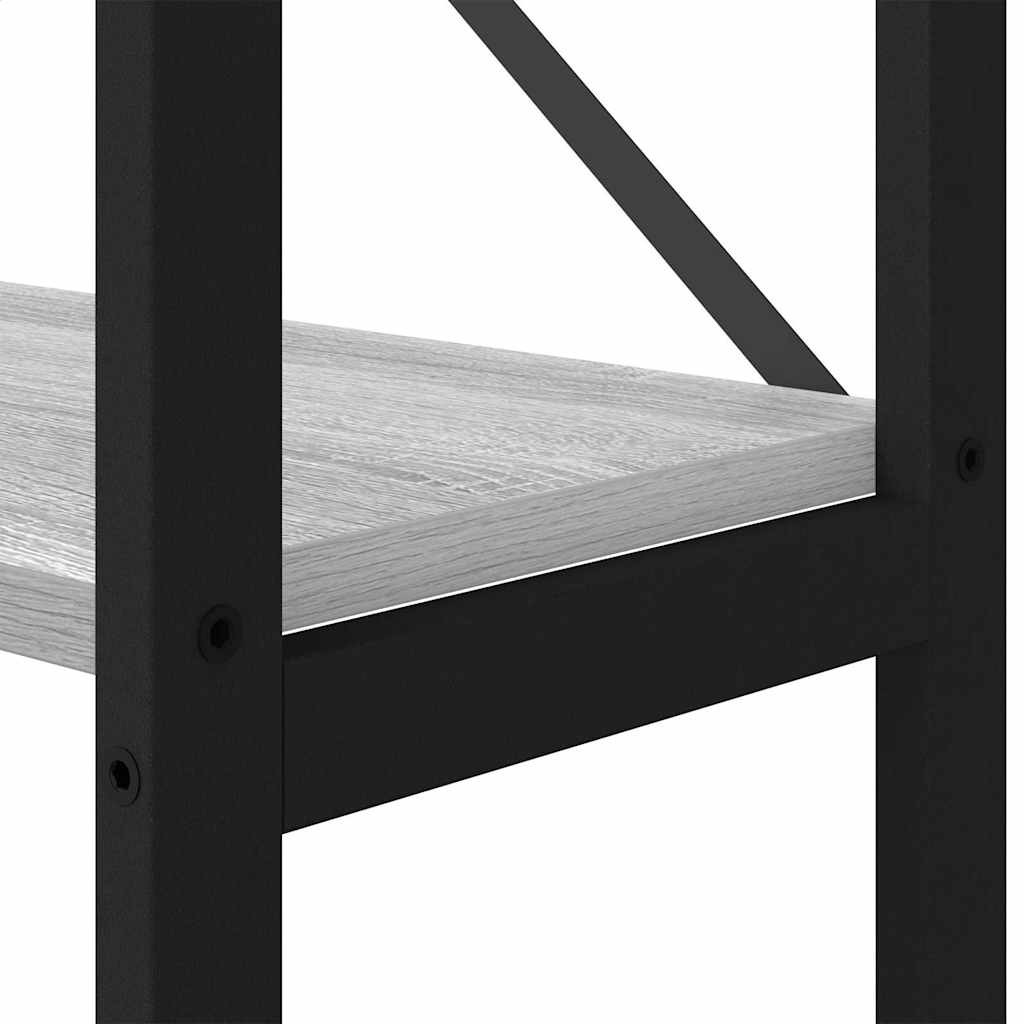 Bücherregal Grau Sonoma 40 x 30 x 153 cm Holzwerkstoff