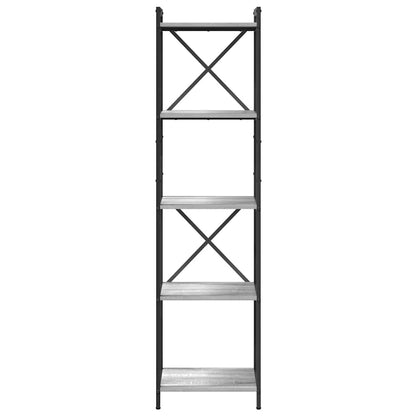 Bücherregal Grau Sonoma 40 x 30 x 153 cm Holzwerkstoff