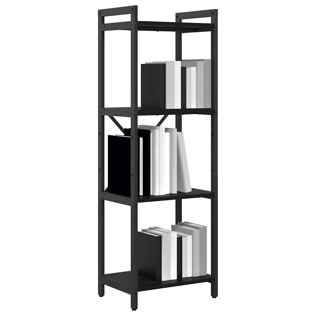 Bücherregal Schwarz Eichen-Optik 40 x 30 x 118 cm Holzwerkstoff