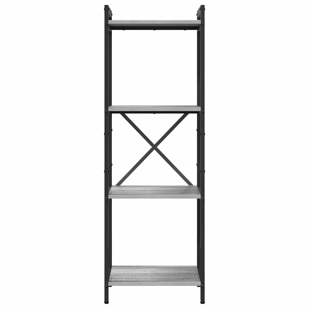 Bücherregal Grau Sonoma 40 x 30 x 118 cm Holzwerkstoff