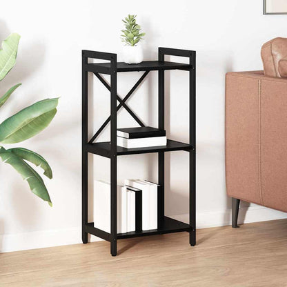 Bücherregal Schwarz Eichen-Optik 40 x 30 x 83 cm Holzwerkstoff