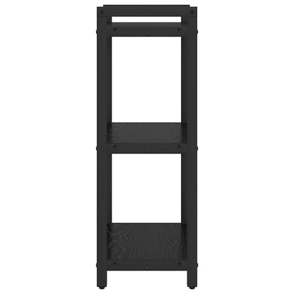 Bücherregal Schwarz Eichen-Optik 40 x 30 x 83 cm Holzwerkstoff