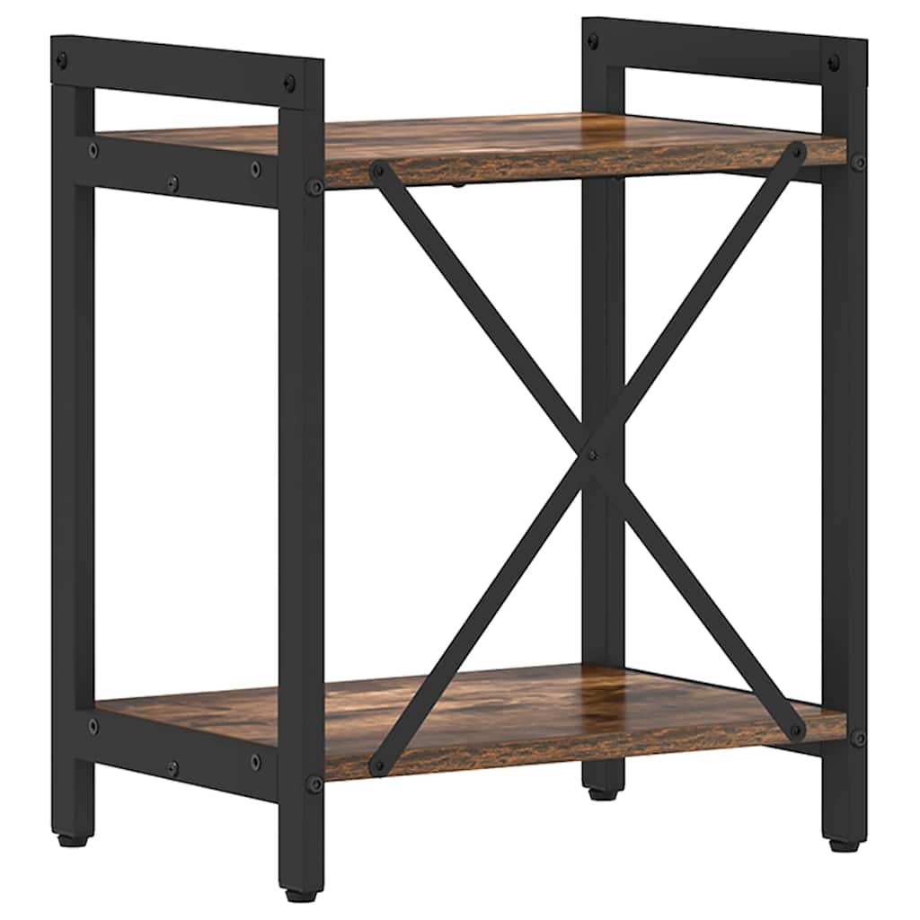 Bücherregal Räuchereiche 40 x 30 x 48,5 cm Holzwerkstoff