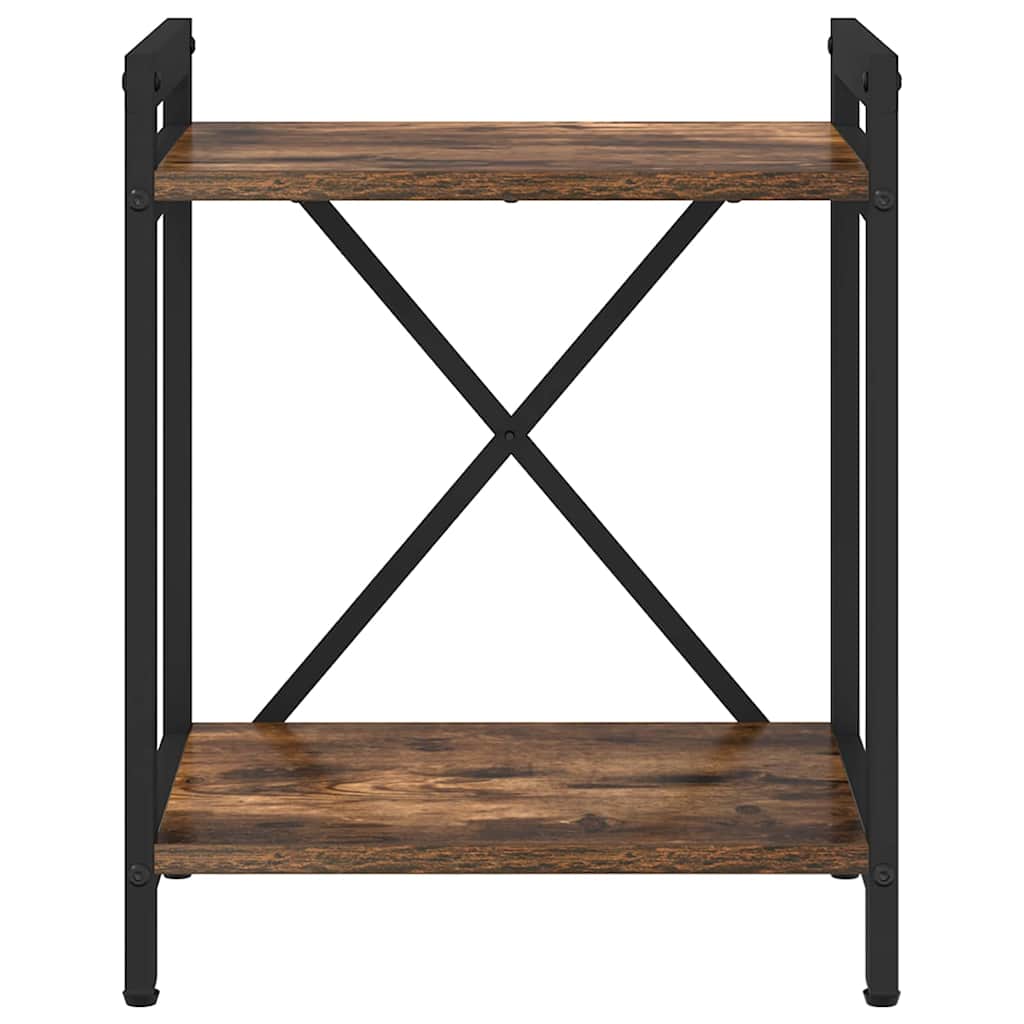 Bücherregal Räuchereiche 40 x 30 x 48,5 cm Holzwerkstoff