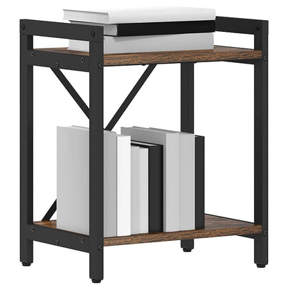 Bücherregal Räuchereiche 40 x 30 x 48,5 cm Holzwerkstoff