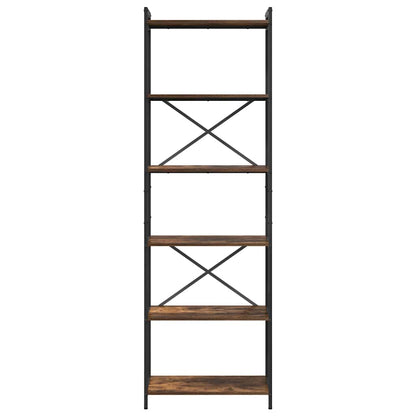 Bücherregal Räuchereiche 60 x 30 x 188 cm Holzwerkstoff