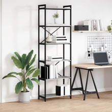 Bücherregal Grau Sonoma 60 x 30 x 188 cm Holzwerkstoff