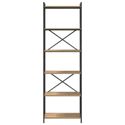 Bücherregal Artisan-Eiche 60 x 30 x 188 cm Holzwerkstoff