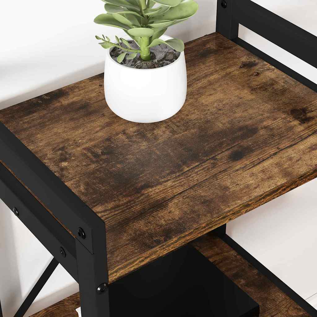 Bücherregal Räuchereiche 60 x 30 x 83 cm Holzwerkstoff