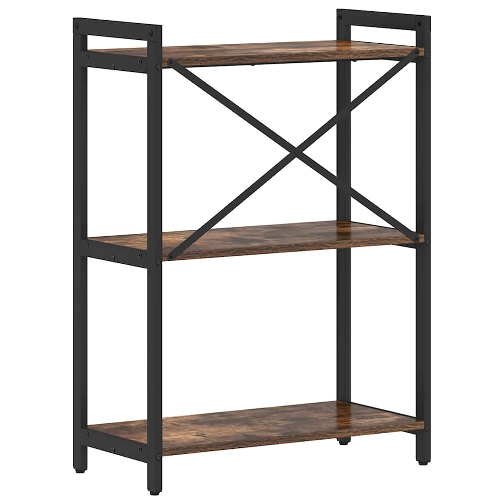 Bücherregal Räuchereiche 60 x 30 x 83 cm Holzwerkstoff