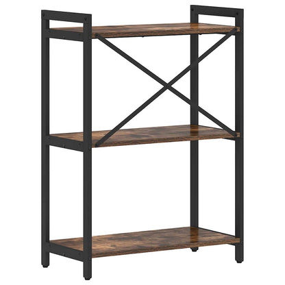 Bücherregal Räuchereiche 60 x 30 x 83 cm Holzwerkstoff