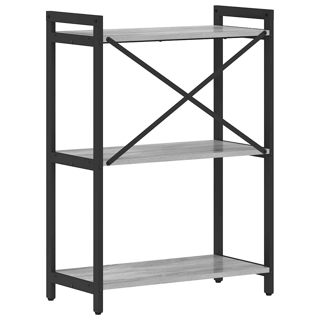 Bücherregal Grau Sonoma 60 x 30 x 83 cm Holzwerkstoff